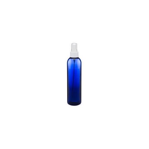 Plastová fľaštička s bielym rozprašovačom, modrá, 100 ml