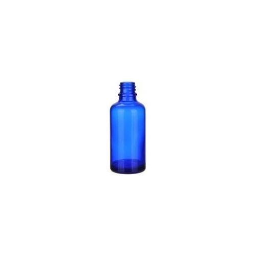 Sklenená fľaštička bez uzáveru modrá, 30 ml