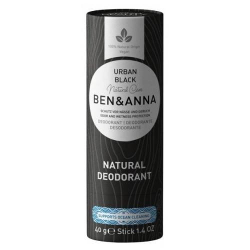 Tuhý prírodný dezodorant Ben & Anna, Urban Black, 40 g