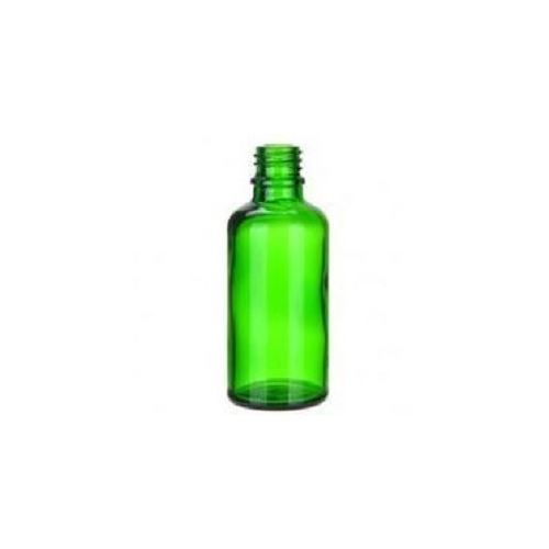 Sklenená fľaštička bez uzáveru zelená, 50 ml