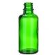 Sklenená fľaštička bez uzáveru zelená, 50 ml, 1 ks