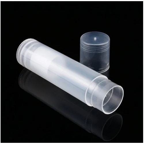 Plastová tuba pre rúž alebo balzam na pery transparentná, 4,5 ml