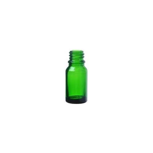 Sklenená fľaštička bez uzáveru zelená, 10 ml