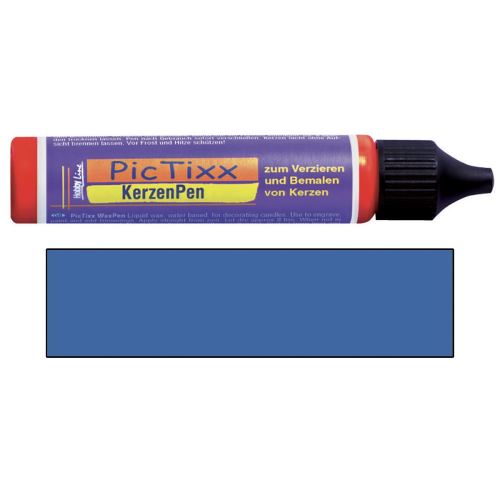 Voskové pero na maľovanie sviečok 29 ml, modrá