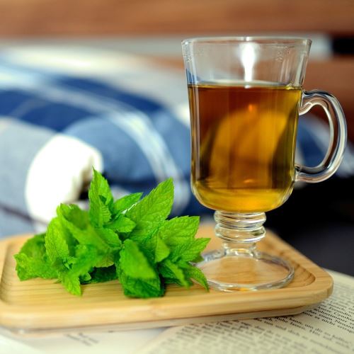 Zelený čaj a mäta