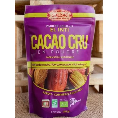 Kakao Criollo Raw BIO SALDAC, 250 g
