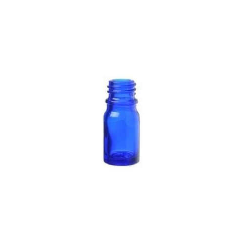 Sklenená fľaštička bez uzáveru modrá, 5 ml