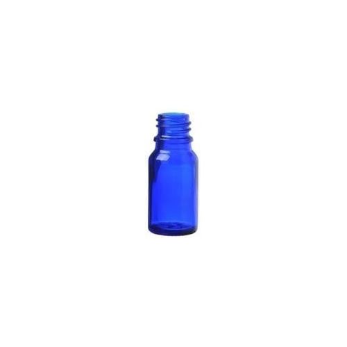 Sklenená fľaštička bez uzáveru modrá, 10 ml