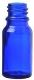 Sklenená fľaštička bez uzáveru modrá, 10 ml, 1 ks