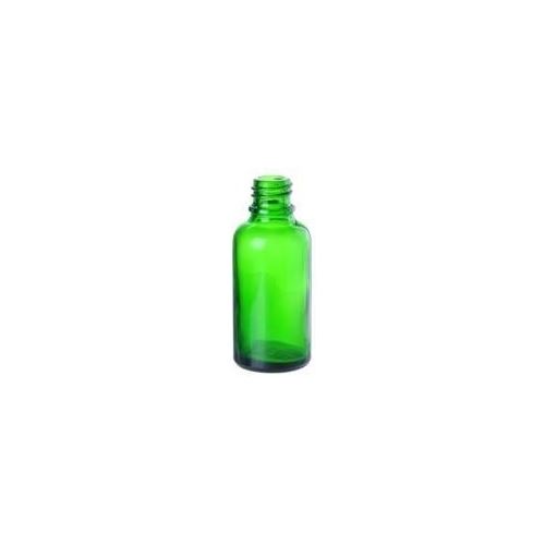 Sklenená fľaštička bez uzáveru zelená, 30 ml